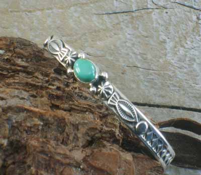 Albert Jake Native American Turquoise Cuff Bracelet 1